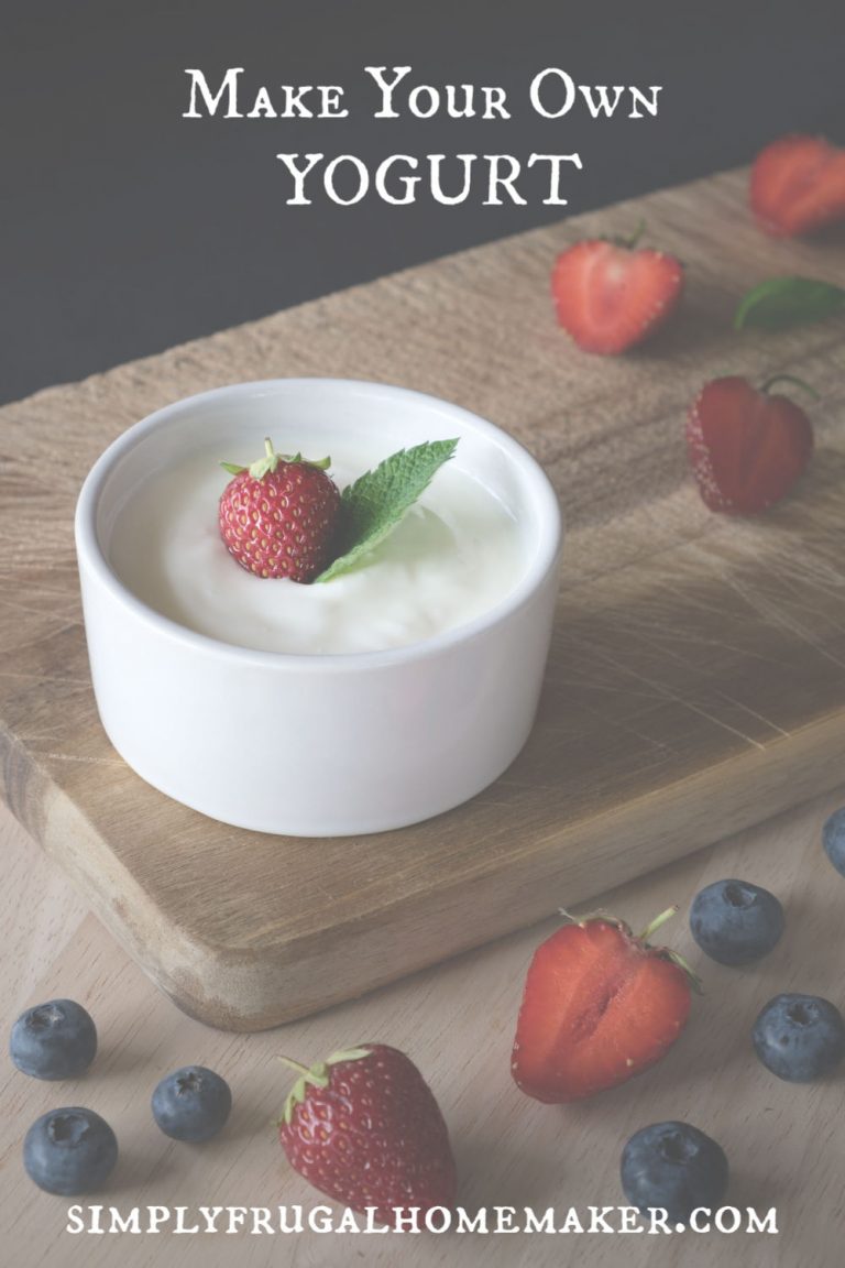 Make Your Own Yogurt Simply Frugal Homemaker